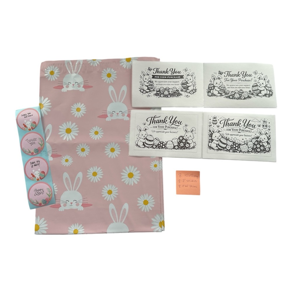 Easter Seller Bundle Poly Mailers Stickers Thank You Labels Set